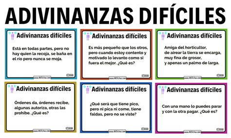 adivinanza difíciles para adulta.